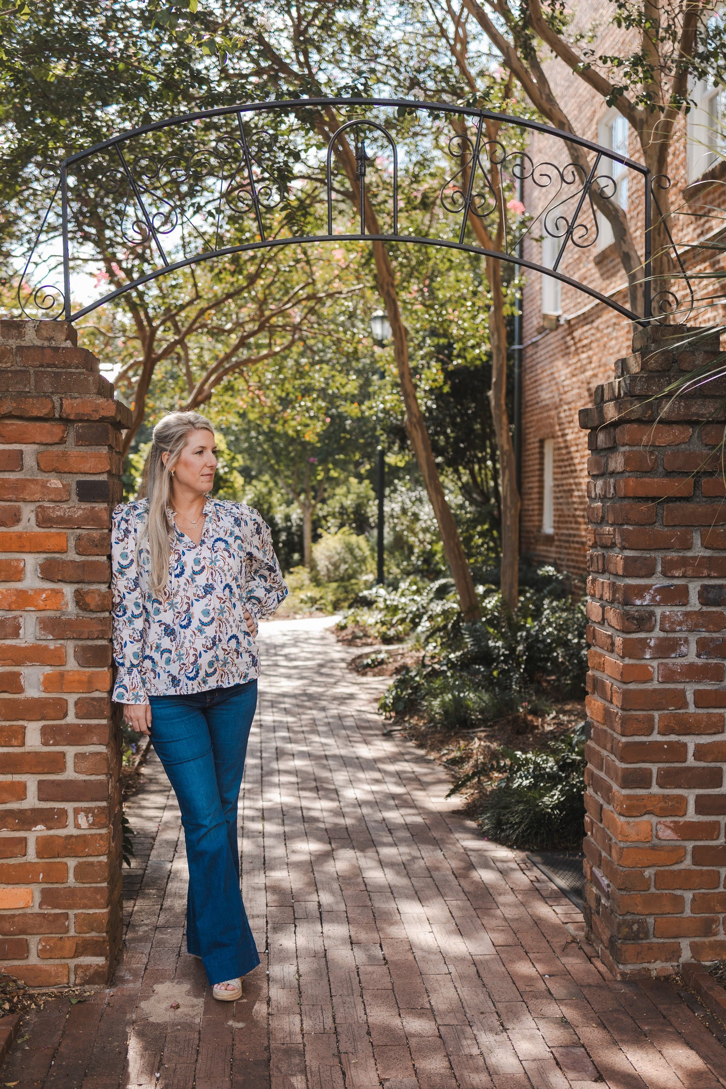 Elizabeth Floral Long Sleeve Blouse