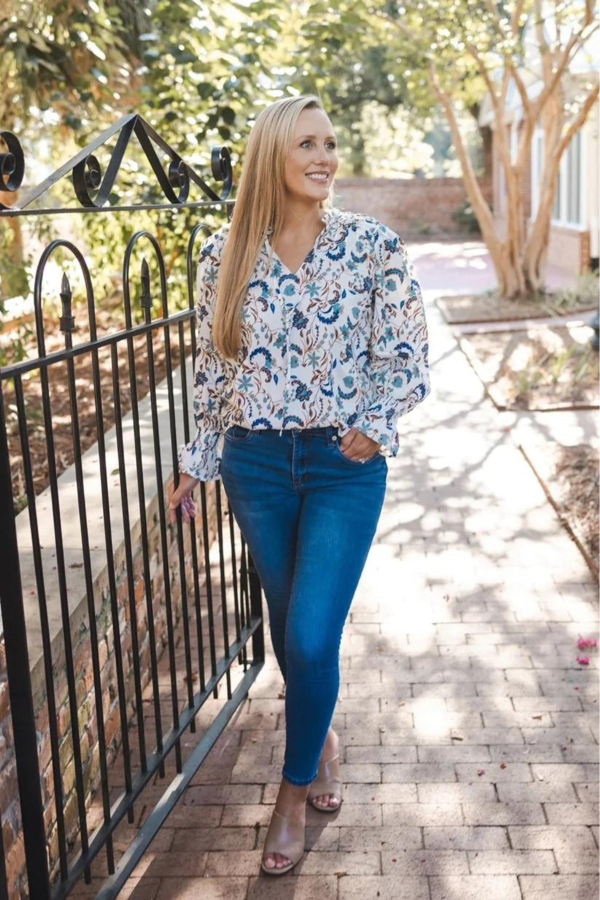 Elizabeth Floral Long Sleeve Blouse